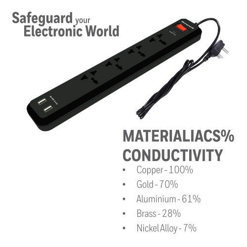 Honeywell Electric extension cords 4 Ports+2USB Model HC000008/SRG